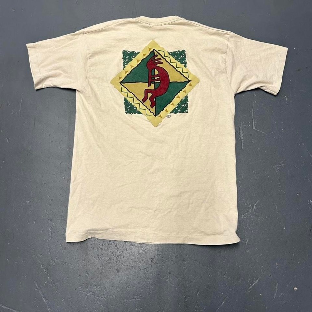 Vintage 90s single stitch Sedona Arizona Native American print earth tone Tshirt